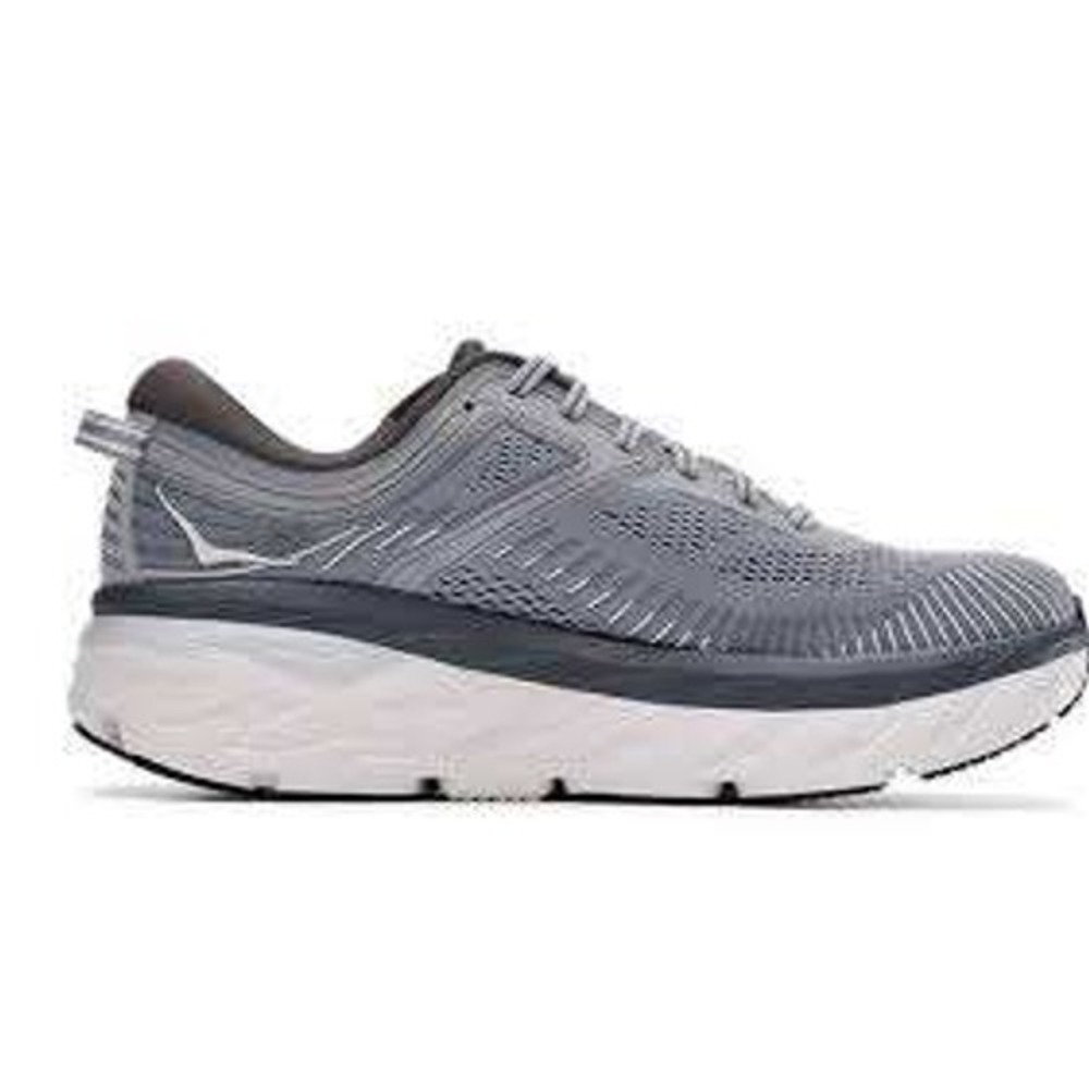 Hoka One One Bondi 7 Mens Grey Castle Rock Running Shoes 1110518